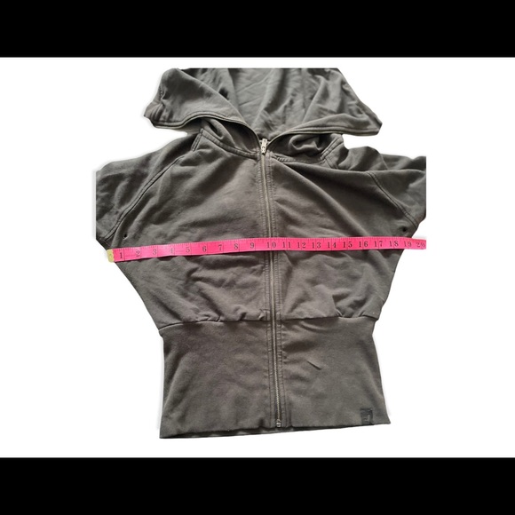 Aritzia Community Dark Grey Zip Up Sweater - X-Small - Picture 8 of 12